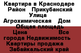 Квартира в Краснодаре › Район ­ Прикубанский › Улица ­ Агрохимическая › Дом ­ 115 › Общая площадь ­ 55 › Цена ­ 1 800 000 - Все города Недвижимость » Квартиры продажа   . Забайкальский край,Чита г.